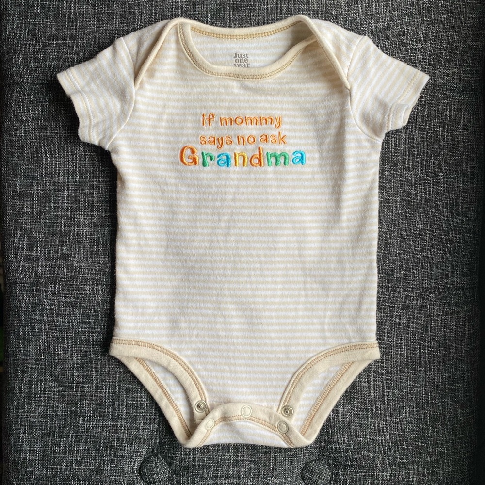 “If mommy says no ask Grandma” onesie bodysuit
